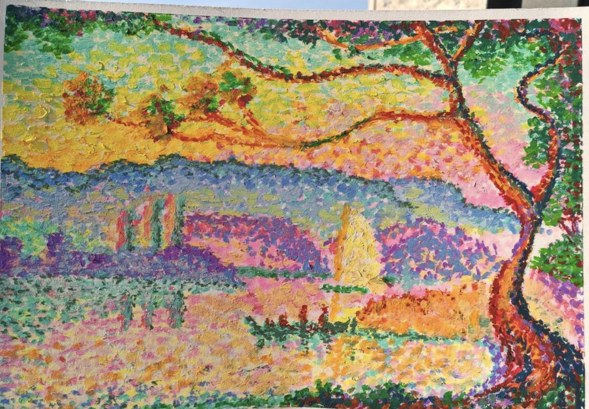 3DGS在空间里撒了无数个高斯球，类似油画点彩