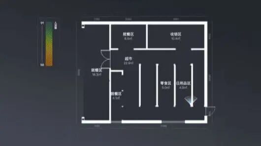 门店热力图（示意）