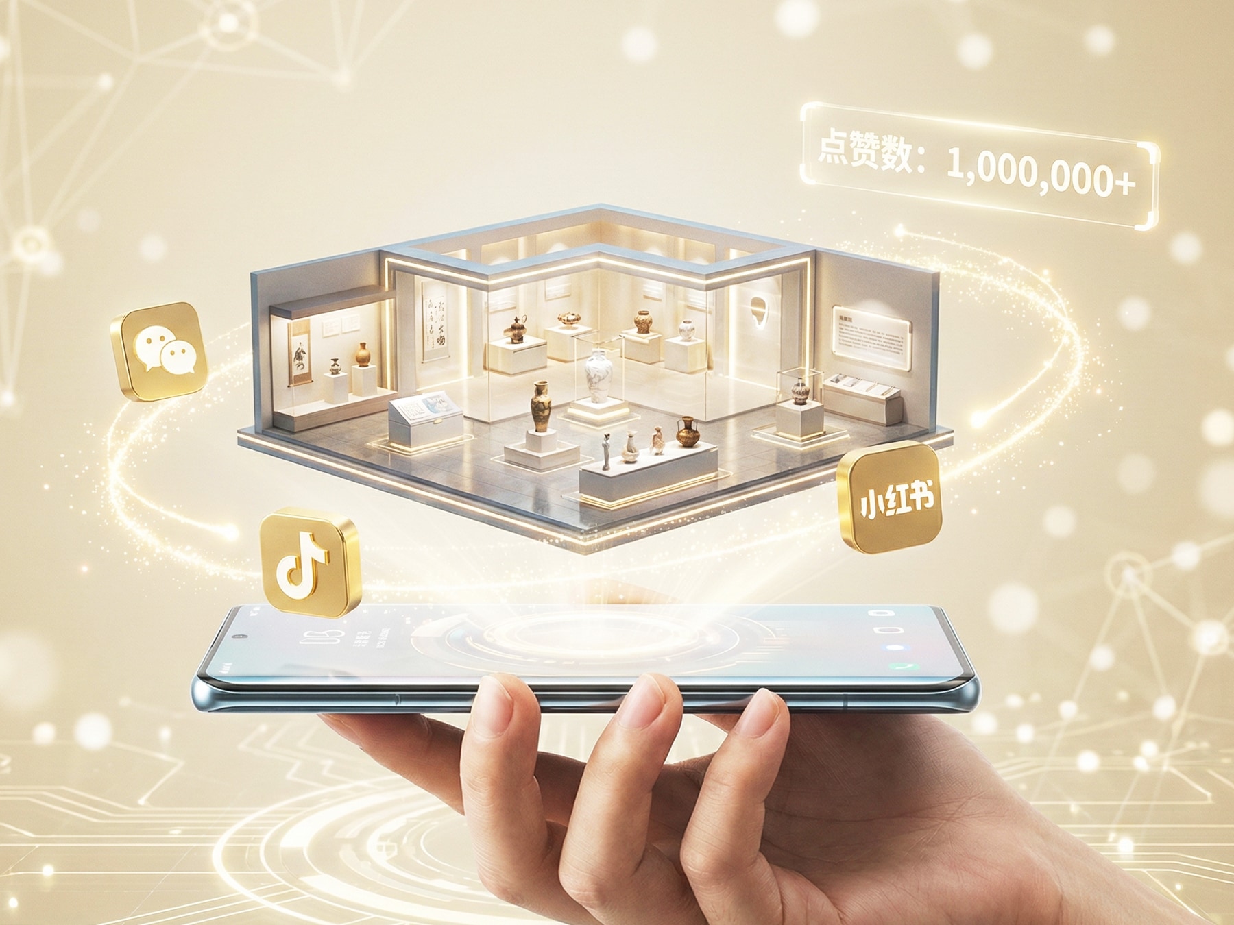 如视临展数字化服务支持临展线上多渠道传播：官网、小程序、社交媒体同步上线，搭载留言、分享、话题互动功能，打破物理空间限制，助力临展触达更广泛受众，有效提升临展传播热度，实现临展传播出圈。